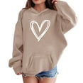 thumbnail image 4 of YunPes Girls' Sweatshirts Winter Children's Retro Print Sweatshirts Long Sleeves Comfortable and Cute Sweatshirts Hoodie for Teen Boys, 4 of 6
