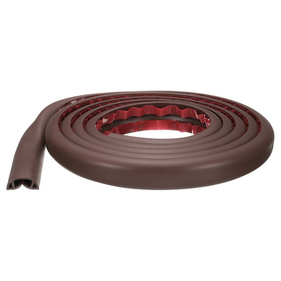 Uxcell 10ft Cord Cover Floor W0.71"xH0.39" Hide Extension Cable Wire Covers Coffee