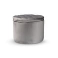 thumbnail image 1 of Wholesale Interiors Baxton Studio Livana Gris Velours Pouf de Rangement, 1 of 5