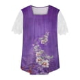 thumbnail image 4 of Birdeem Chemise Décontractée à Manches Courtes Imprimée pour Femmes, 4 of 12