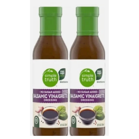 Balsamic Vinaigrette Salad Dressing No Sugar Added 2 Bottles 12 Oz