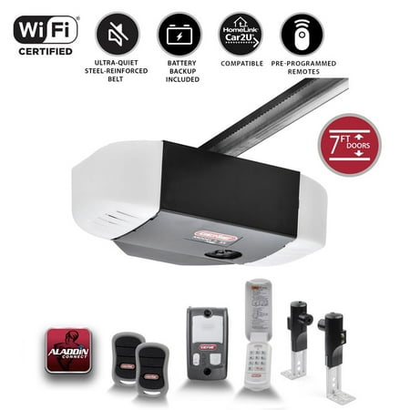 Genie 1.25 HP Quiet Belt Drive Garage Door Opener with LED, Battery Backup