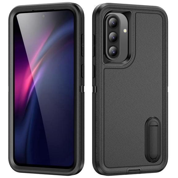 Heavy Duty Rugged Phone Case compatible with Samsung Galaxy A15, Built-in Kickstand, Shockproof Dustproof Drop Proof Military Grade Protective Cover