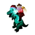 thumbnail image 4 of A Holiday Company 6' Tall Inflatable Santa on Dinosaur Holiday Decoration, 4 of 5