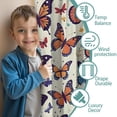 thumbnail image 3 of Blackout Kids Curtains,Flower and Butterfly Childrens Insulated Curtains Set Of 2,Bedroom Essentials,Toddler Room Decor 52"x63"(132x160cm), 3 of 4