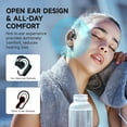 thumbnail image 3 of Open Ear Headphones, True Wireless Bluetooth Air Conduction Headphones with Built-in Microphone, Wireless Earbuds with Earhooks for Workout Sports Running Hiking, 3 of 8
