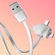 thumbnail image 4 of Cable de carga múltiple, cable USB retráctil 3 en 1 con soporte para teléfono celular, cable de datos, cable de carga rápida IP, micro USB, cable de carga tipo C, 4 of 5