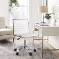 thumbnail image 5 of Waleaf Height Adjustment and Waterproof Office Desk Chair, White, 5 of 7