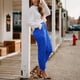thumbnail image 4 of WILLBEST Pantalones Casuales para Mujer, Leggings de Cintura Alta con Lentejuelas y Cordón Ajustable para Fiestas de Moda. Extra Grande, 4 of 6