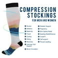 thumbnail image 2 of FORMRS Womens Knee High Socks Casual Long Thick Travel Daily Wear, 1 Pair, Abstract Painting, 2 of 6