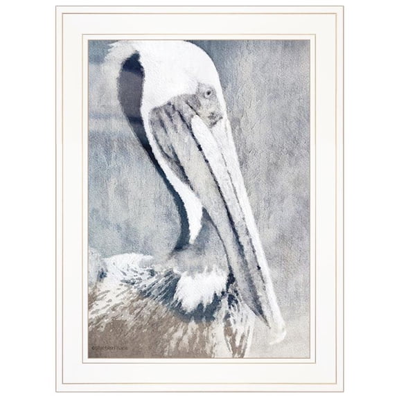 Pelican By Bluebird Barn Printed Framed Wall Art Wood Multi-Color