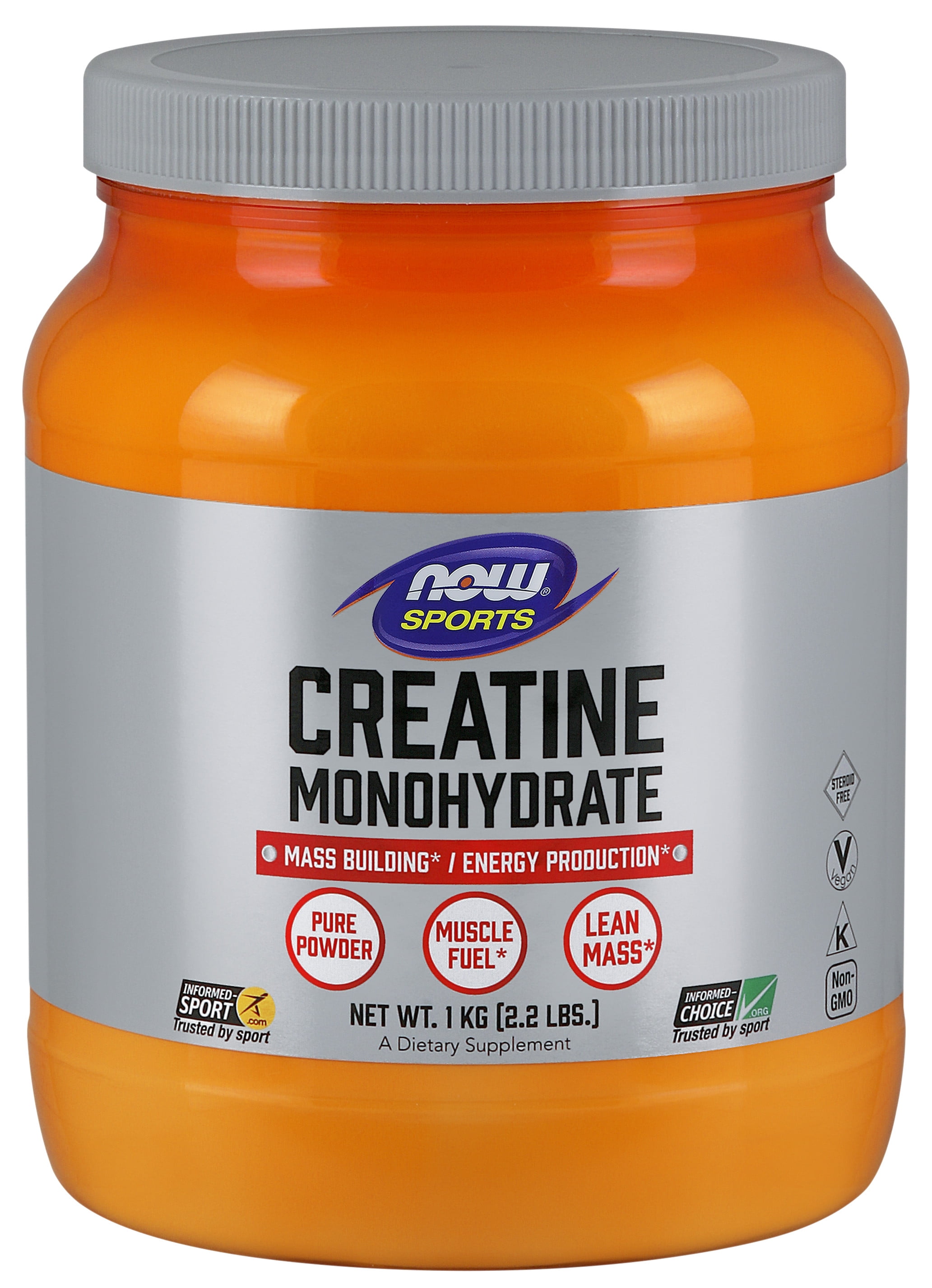 NOW Sports Nutrition, Creatine Monohydrate Powder, Mass Building
