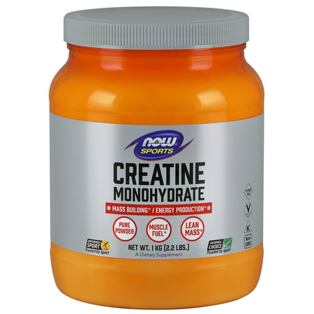 NOW Sports Nutrition, Creatine Monohydrate Powder, (Best Creatine For Beginners)