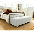 thumbnail image 4 of Jaxx 19434904 Caya King Size Boucle 4-in-1 Large Bed Bench, Silver, 4 of 5