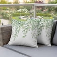 thumbnail image 3 of Green Leaf Outdoor Pillow Covers Pack of 2 Eucalyptus Leaves Spring Plant Farm Abstract Waterproof Throw Pillow Covers Decorative Cushion Cases for Patio Garden Tent Balcony Couch 20x20 inch, 3 of 9