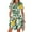 Green#05, variant on Wowcloth Women Summer Casual Midi Dresses Short Sleeve V Neck Drawstring Knee Length T Shirt Dress with Pocket