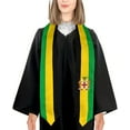 thumbnail image 3 of DABOYOZHZH Emblem of Jamaica Graduation Stole Shawl Sash Honor For Study Aboard International Students, 3 of 9