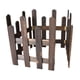 thumbnail image 4 of Valla de estacas, borde paisajístico, valla de madera decorativa para jardinería. Marrón Alto 35cm, 4 of 9