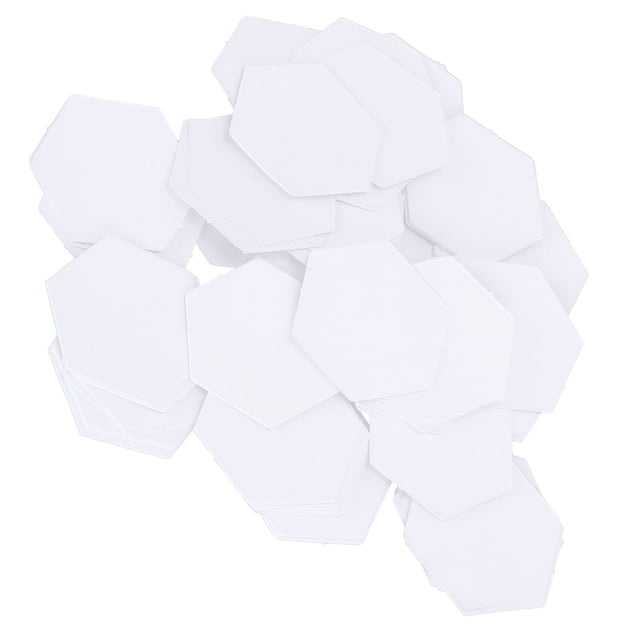 Qiilu Manualidades Complementos DIY Craft Supplies Patch‑Work Template Hex Paper Modelboard Quilting Sewing Craft DIY
