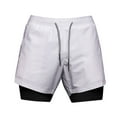 thumbnail image 6 of BLVB Men's 2 in 1 Workout Running Shorts Casual Quick Dry Lightweight Athletic Gym Sports Shorts with Compression Liner, 6 of 8