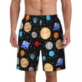 thumbnail image 1 of Bathing Suit Colorful Space Board Shorts Summer Fantasy Planets Stylish Board Short Pants Man DIY Running Fast Dry Beach Trunks, 1 of 5
