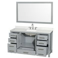thumbnail image 2 of Wyndham Collection Wcs141460s-Qtz-Us3m58 Sheffield 60" Free Standing Single Basin Vanity, 2 of 7