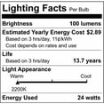 thumbnail image 2 of 2Pk -  24-ft 24w 120v LED String Light - Includes 2200K 12-S14 bulbs, 2 of 2