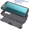 thumbnail image 2 of for 5.3" LG K10 2016 Premier LTE Case Phone Case 360° Cover Screen Protector Clip Holster Kick stand Armor Layers Grip Sides Shock Bumper Black, 2 of 3