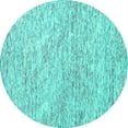 thumbnail image 1 of Ahgly Company Indoor Round Abstract Turquoise Blue Contemporary Area Rugs, 5' Round, 1 of 4