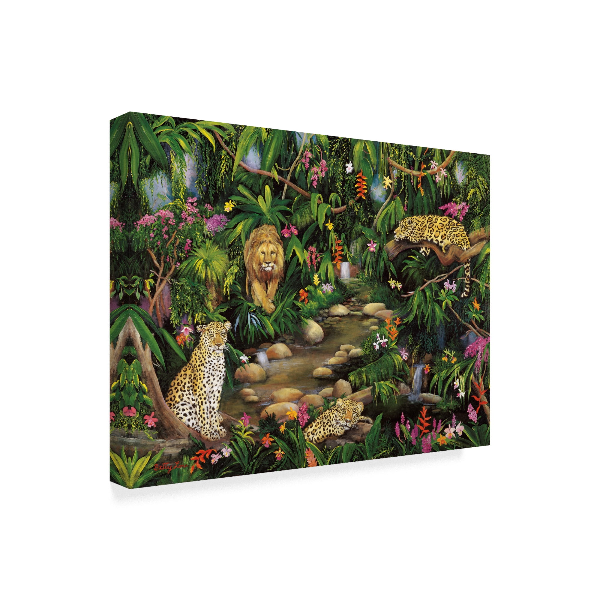 Trademark Fine Art 'Exotic Jungle' Canvas Art by Betty Lou