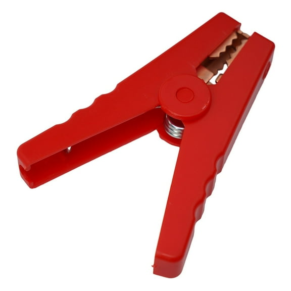 Large 100A Crocodile for Alligator Clips Car Battery Chargers Insulated Clamp Red
