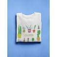 thumbnail image 3 of Cactus Collage Stencil Art Sweatshirt Women -Image by Shutterstock, Female Large, 3 of 4
