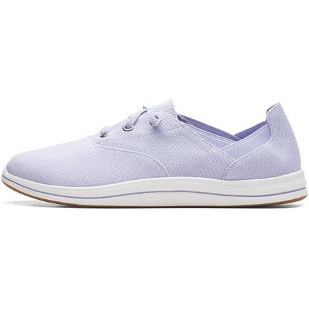 

Clarks womens Breeze Ave Sneaker Lilac Canvas 7 Wide US