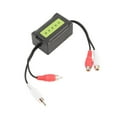 Radio Noise Filter Ground Loop Isolator RCA Connectors 3.5mm/0.1in Car