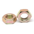 thumbnail image 1 of 3/4-16 Fine Thread Grade 8 Hex Jam Nut Alloy Steel Yellow Zinc Plated Pk 25, 1 of 1