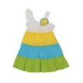 thumbnail image 2 of Youngland Infant & Toddler Girls Sun Dress Blue & Green Ruffled Guaze Sundress, 2 of 2