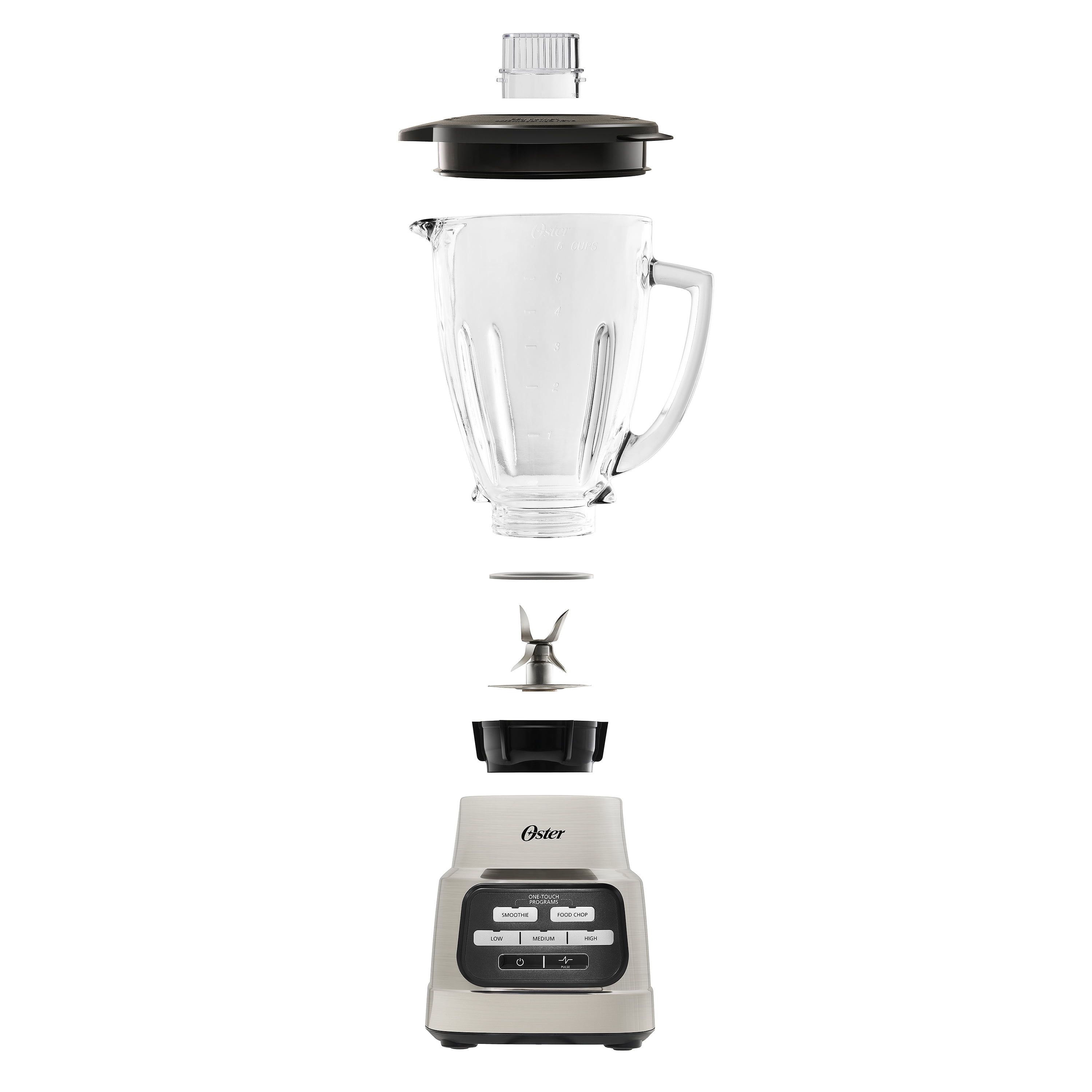 Oster One-Touch Blender with Auto-Programs and 6-Cup Boroclass Glass Jar - 2