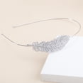 thumbnail image 4 of Sonducket Aro de pelo de diamantes de imitación Festival de moda Diadema de boda Hogar Escuela Deportes Oficina Moda Sombreros simples Mujeres Accesorio para el cabello Plata, 4 of 6