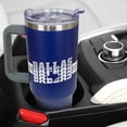 thumbnail image 4 of Dallas Tumbler Cup - Dallas Gifts for Men - 40 OZ Insulated Stainless Steel Coffee Travel Mug with Lid and Straw, 4 of 5