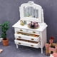 thumbnail image 2 of ColoMX Mini mesa de tocador 1pc con espejo Mini muñeco muñeco muebles (blanco), 2 of 7