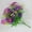 Darkpurple, variant on SPRING PARK 1 Bouquet 28 Heads Artificial Fake Silk Flower Oil Painting Style Home Decor Bouquet