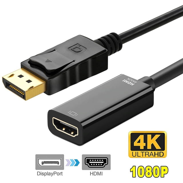 Display Port Male to HDMI Female Converter Adapter Cable