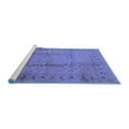 thumbnail image 2 of Ahgly Company Machine Washable Indoor Rectangle Oriental Blue Industrial Area Rugs, 4' x 6', 2 of 4