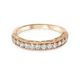 thumbnail image 4 of 1/3ct Vintage Scroll Design Lab Created Diamond Wedding Ring 14K Rose Gold, 4 of 4