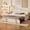 Beige Velvet Twin, variant on LHSHID Upholstered Twin Size Daybed with Adjustable Height Pop Up Trundle Twin Bed and USB Type-C Charging Port,Day Bed Frame with 2 Side Pockets,No Box-Spring Needed,Beige