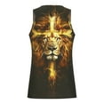 thumbnail image 7 of Sakmal Scoop Neck Men'S Tank Tops Yellow Yellow Stringer Lion Graphic Camisole Lightweight Muscle Men Sleeveless T Shirts, 7 of 7