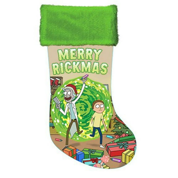 Kurt Adler Rick & Morty Satin Stocking 19-Inch