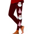 thumbnail image 1 of Gibobby pantalones de mezclilla mujer Leggings deportivos estampados navideños de moda informal para mujer Leggings de moda (Vino, L), 1 of 5