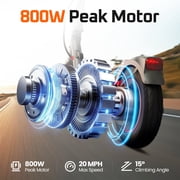 TST Electric Scooter, 800W Motor, Shock Absorption, 10 Solid Tire E Scooter with Stamping Design, 20mph Folding Electric Scooter and APP Control