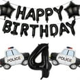 thumbnail image 5 of Police Themed Party Decorations Set, Happy birthday balloon , Police Car Foil Balloons, Number 1 Balloon For Kids Boys Police Themed Party Decoration, 5 of 10